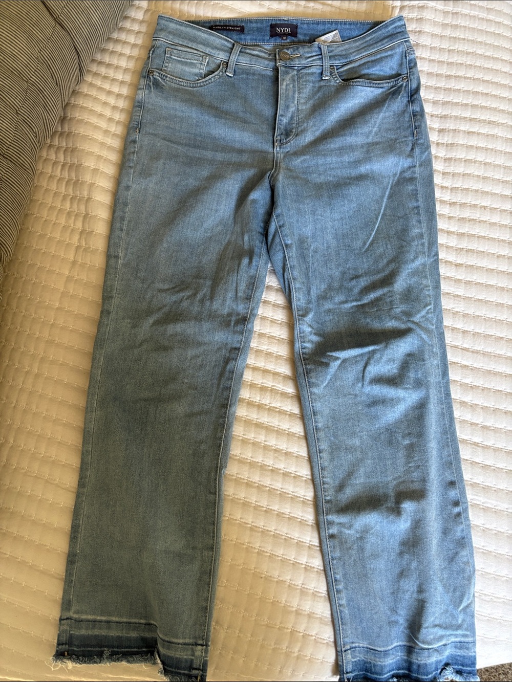 NYDJ Light Wash Straight-Leg Jeans
